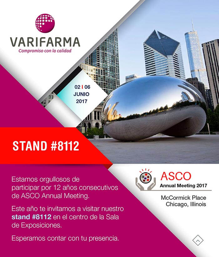 Invitación Stand ASCO 8112